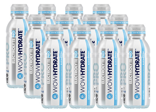 Electrolyte Pro Sports Water | 12 Pack Sports Drink | WOW HYDRATE